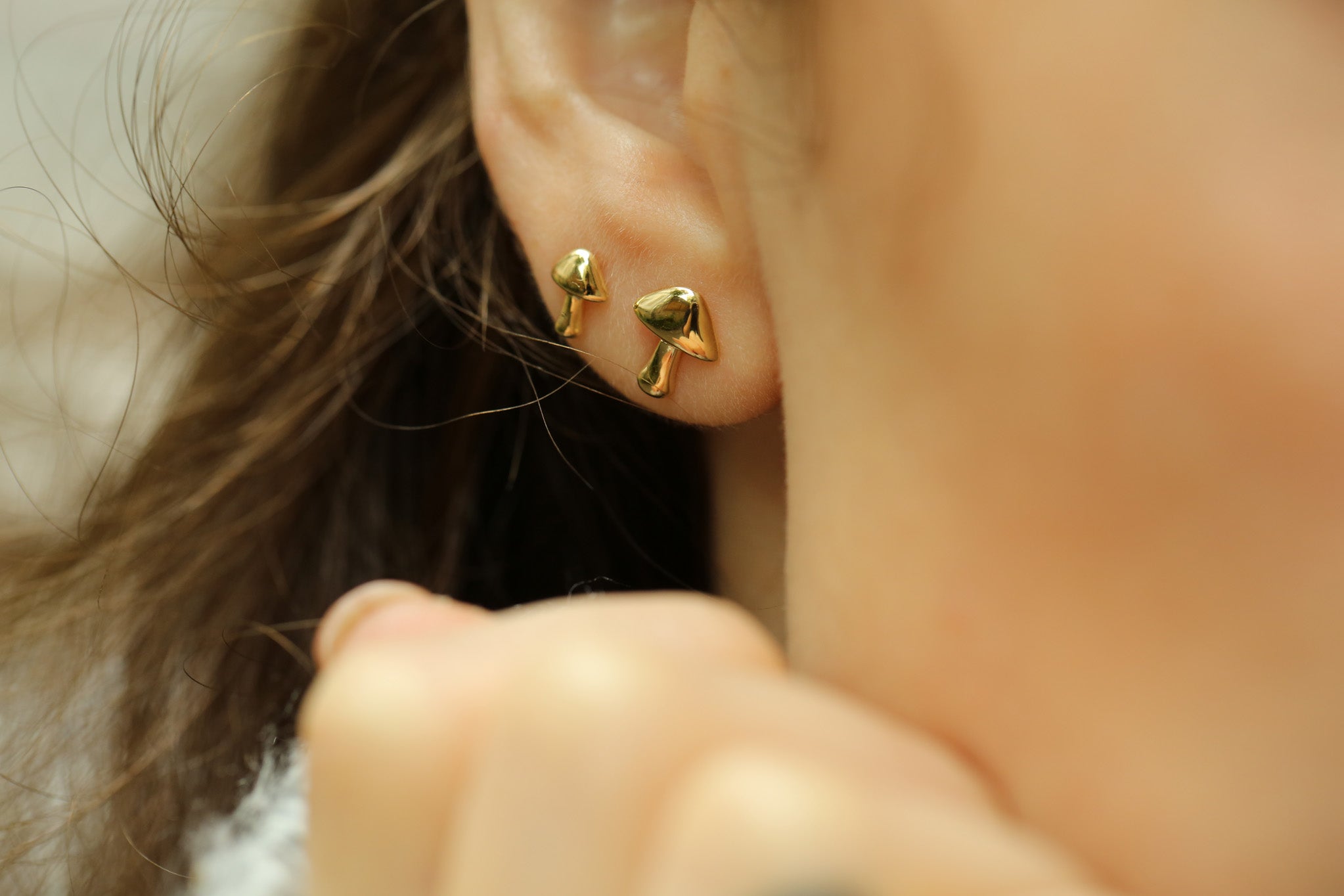 Mushroom Earrings XL