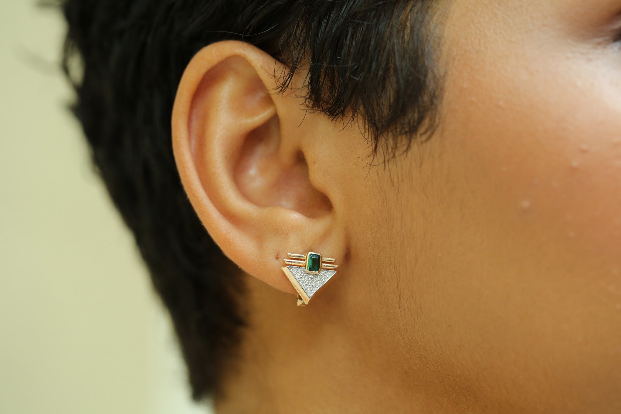 Prego Green Earrings