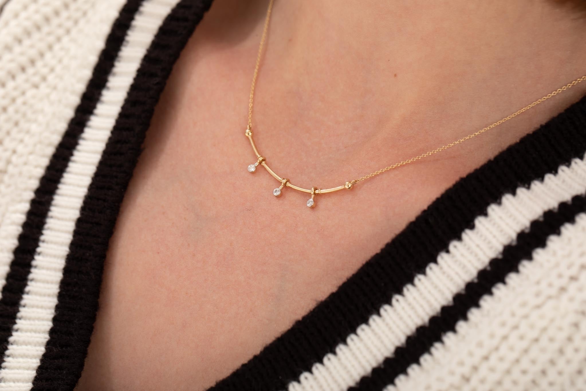 Trio Line Necklace