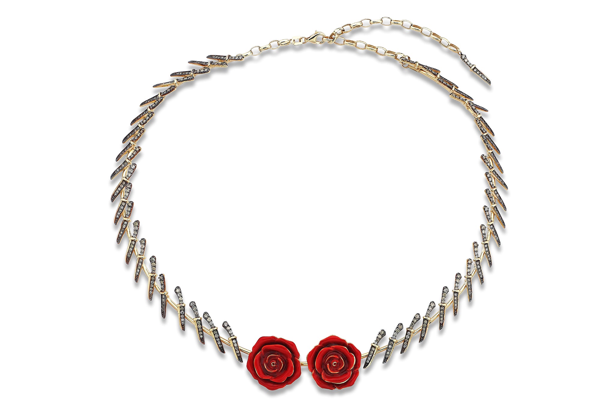 Knife and Rose Choker