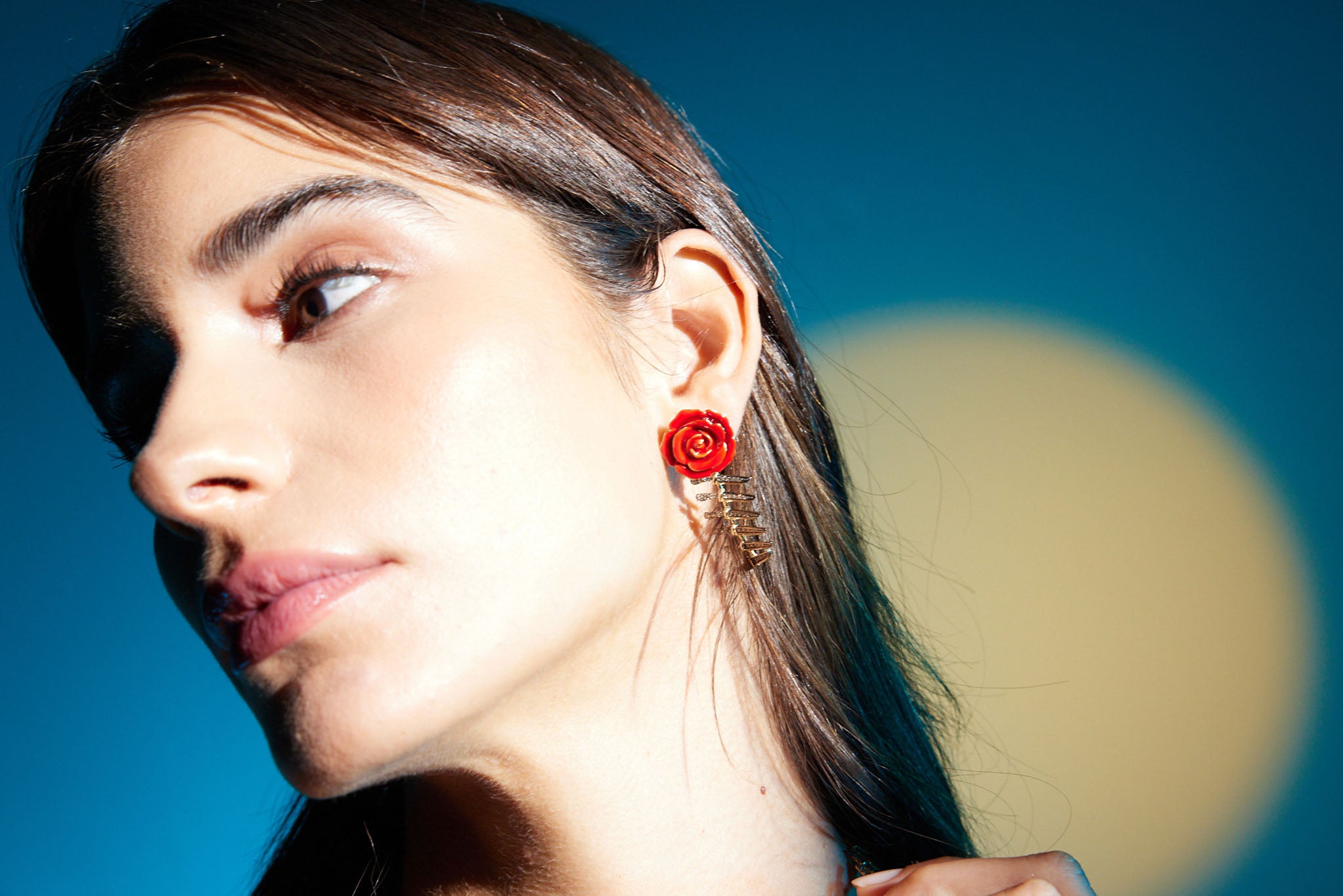Knife and Rose Earrings