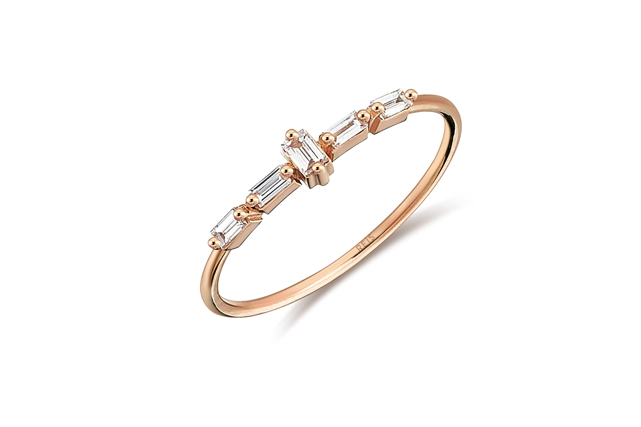 Row Baguette Ring