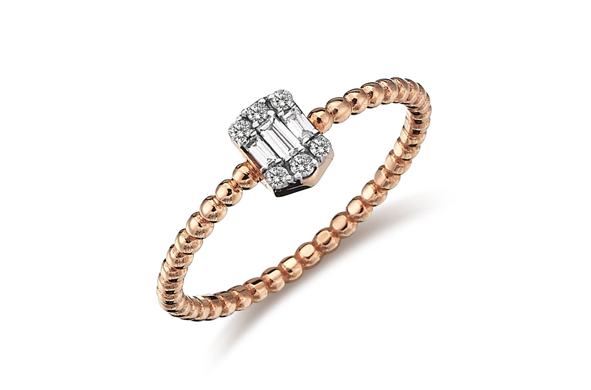 Baguette Hexagon Ring
