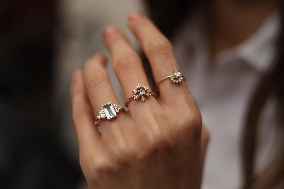Diamond and Diamond Ring