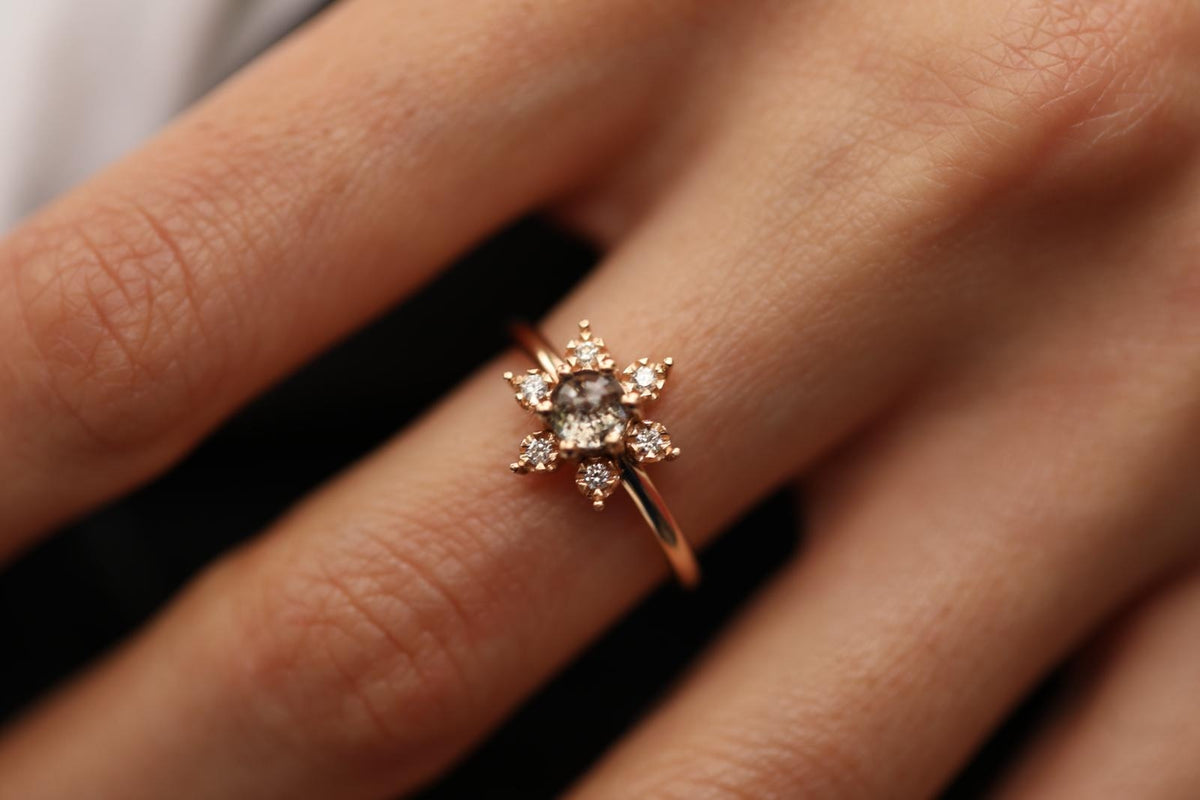 Diamond and Diamond Ring