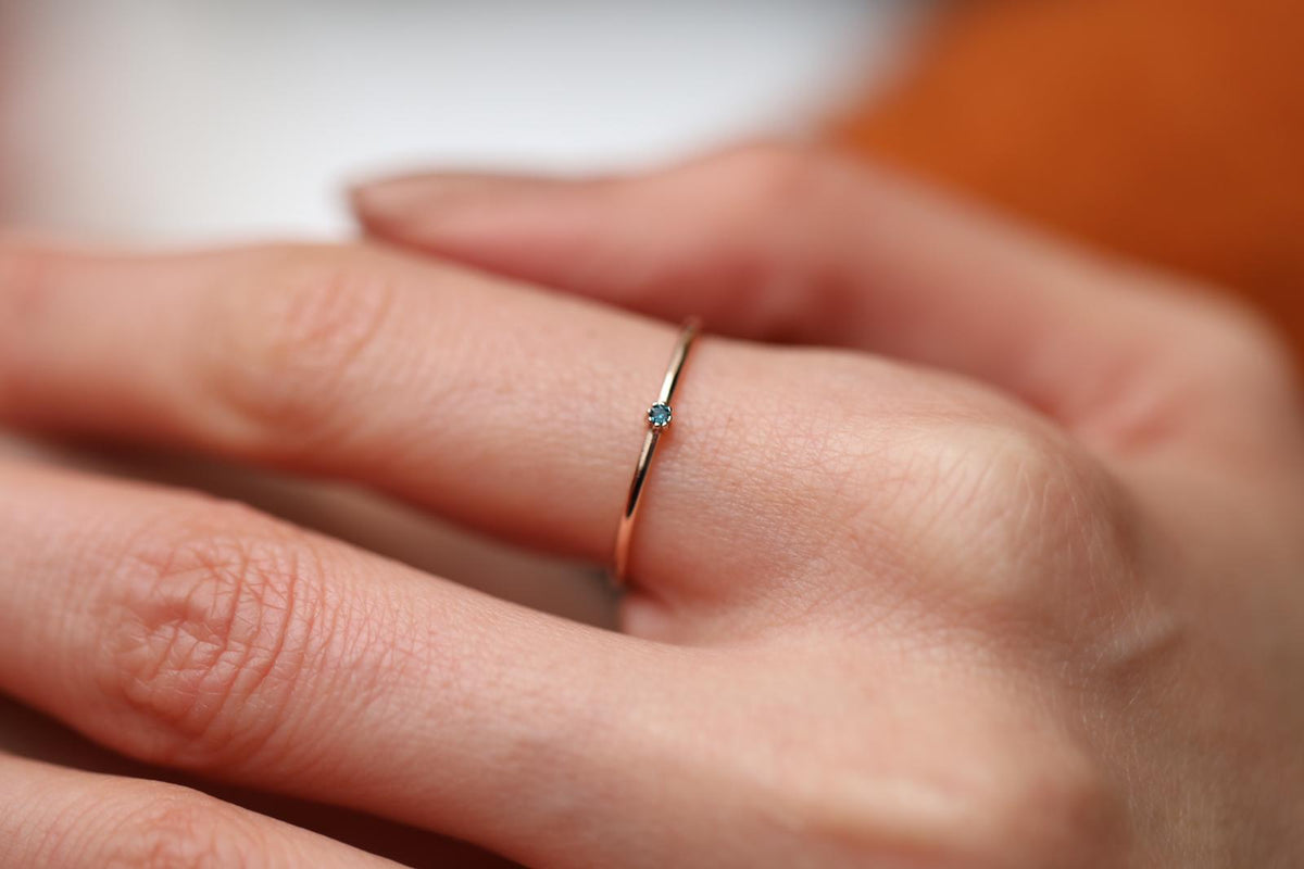 Mini Dark Blue Ring