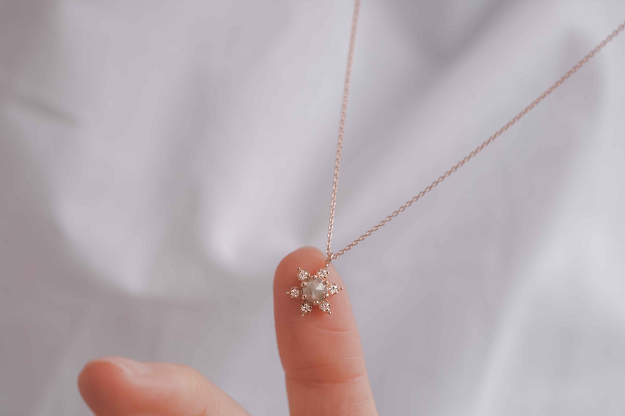 Raw Diamond Necklace