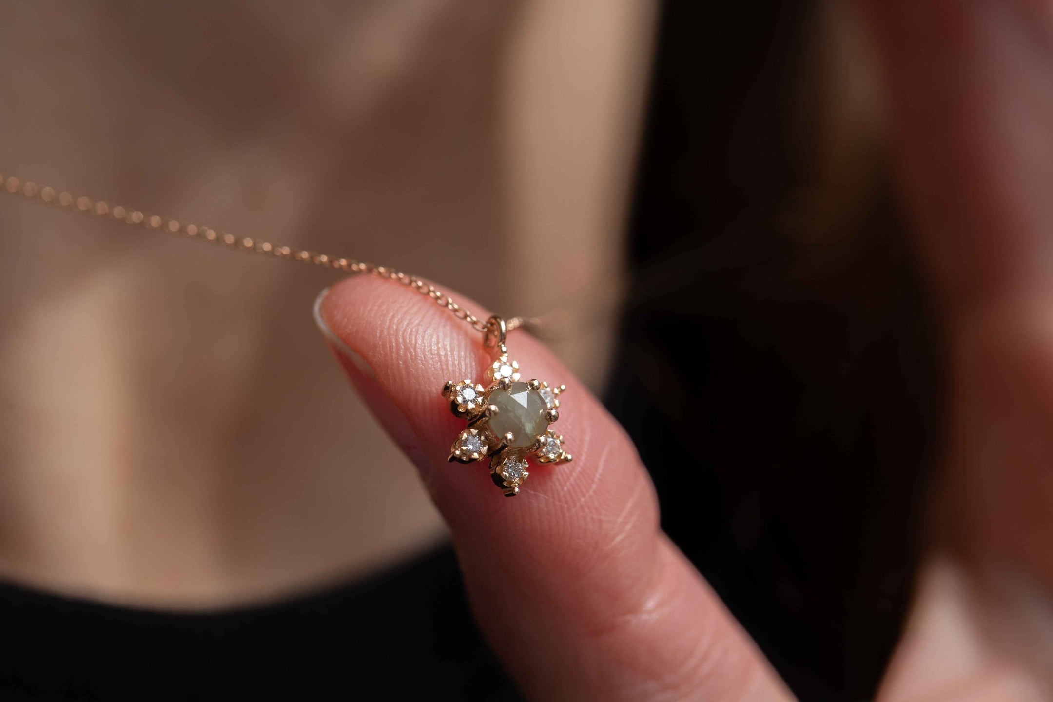 Raw Diamond Necklace