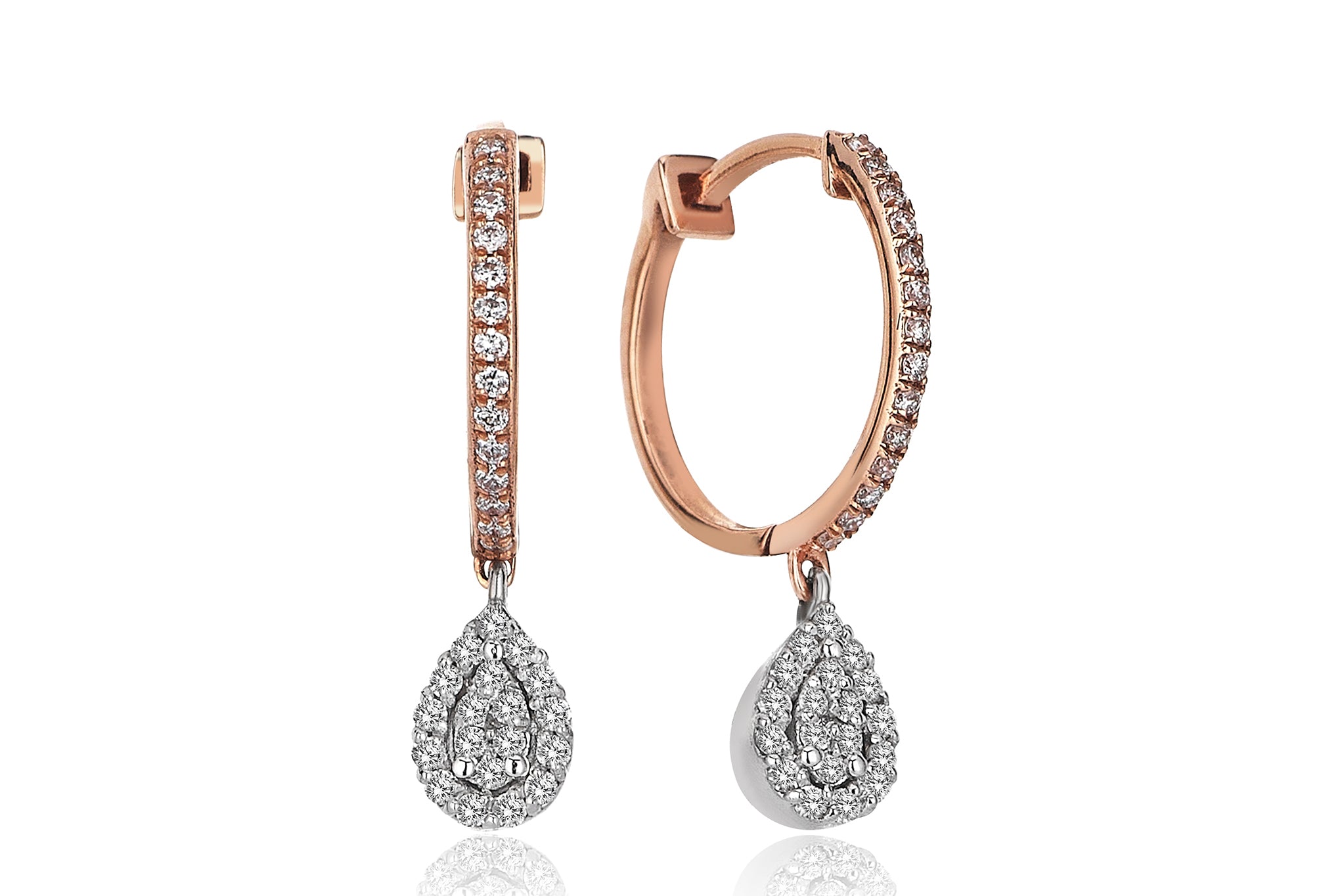 Drop Diamond Earrings