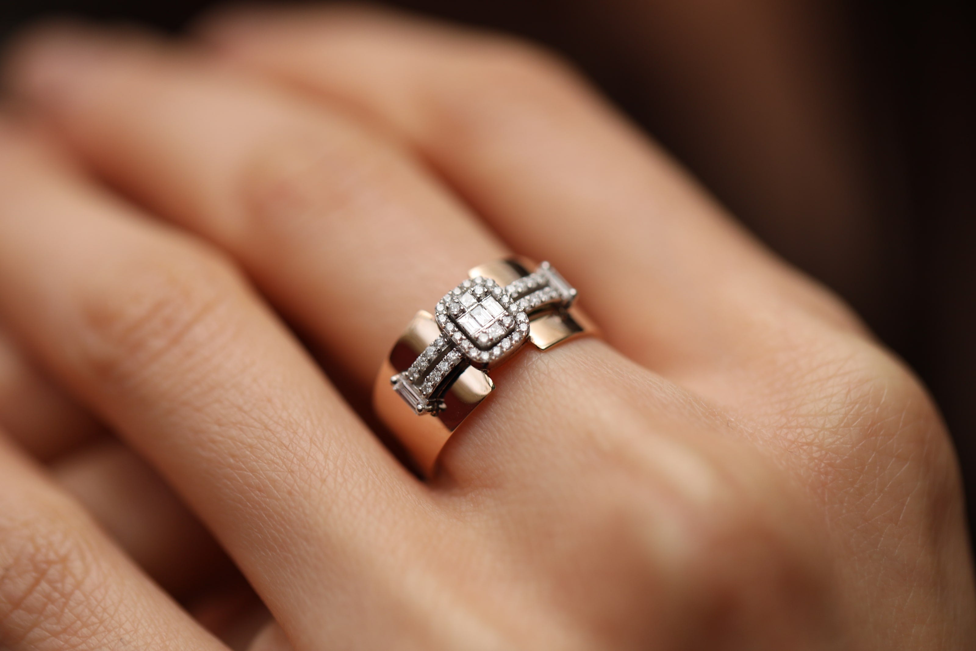 Belt Baguette Ring