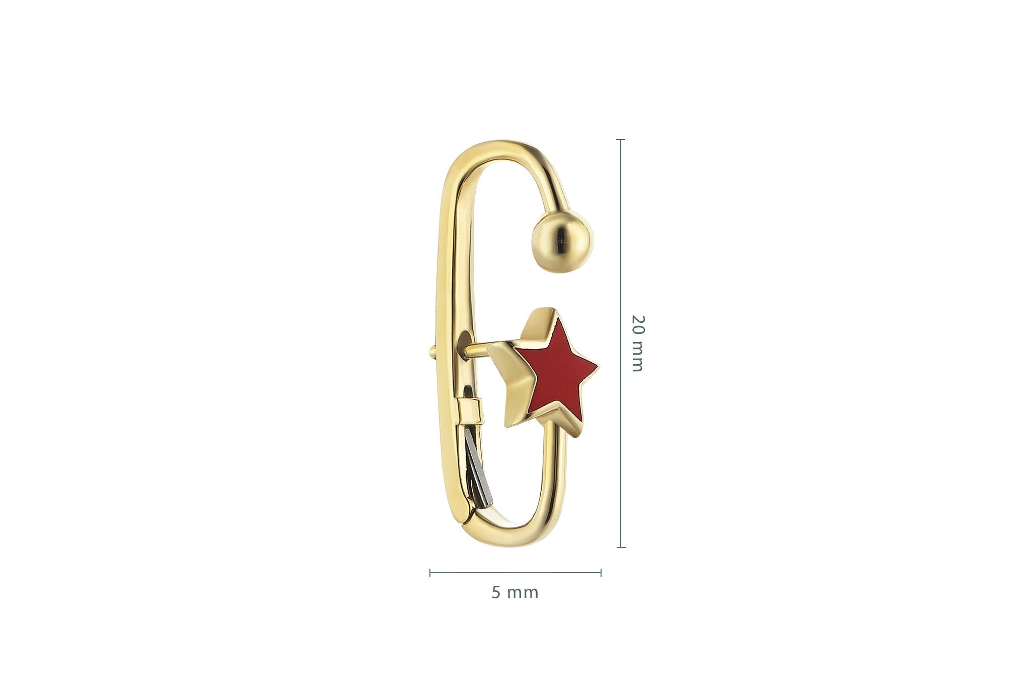 Red Star Earcing