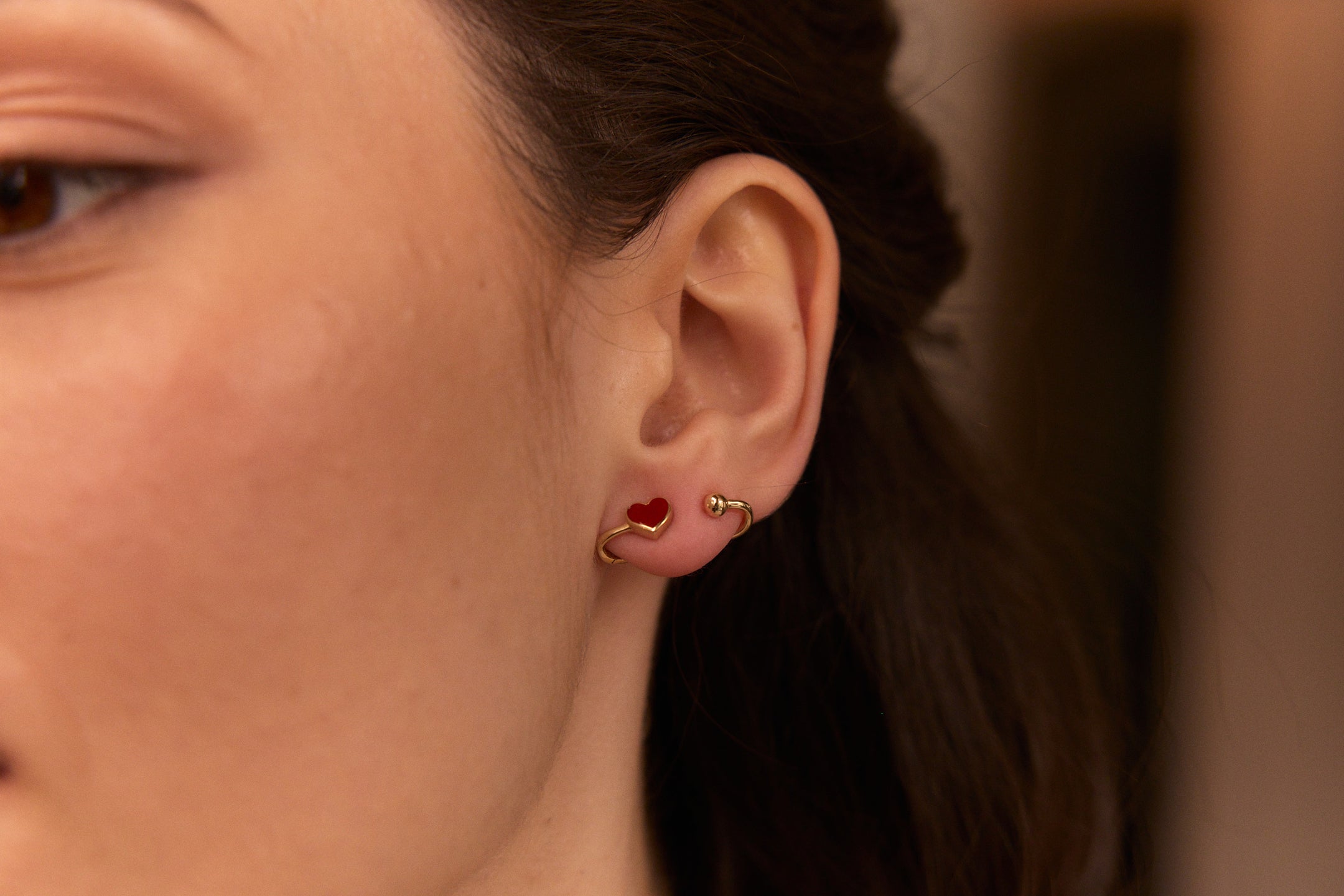 Red Heart Earrings