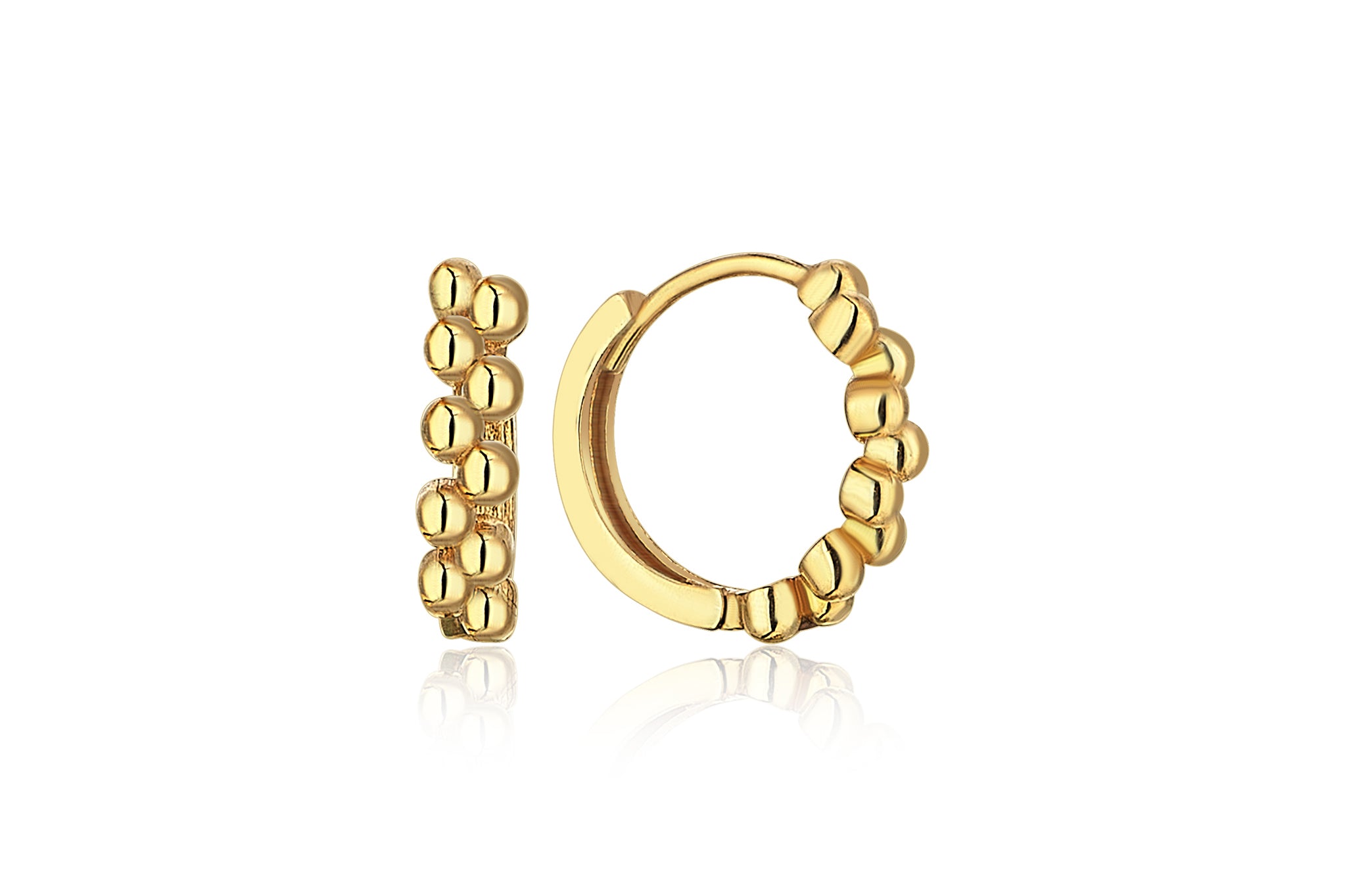 Beaded Hoops