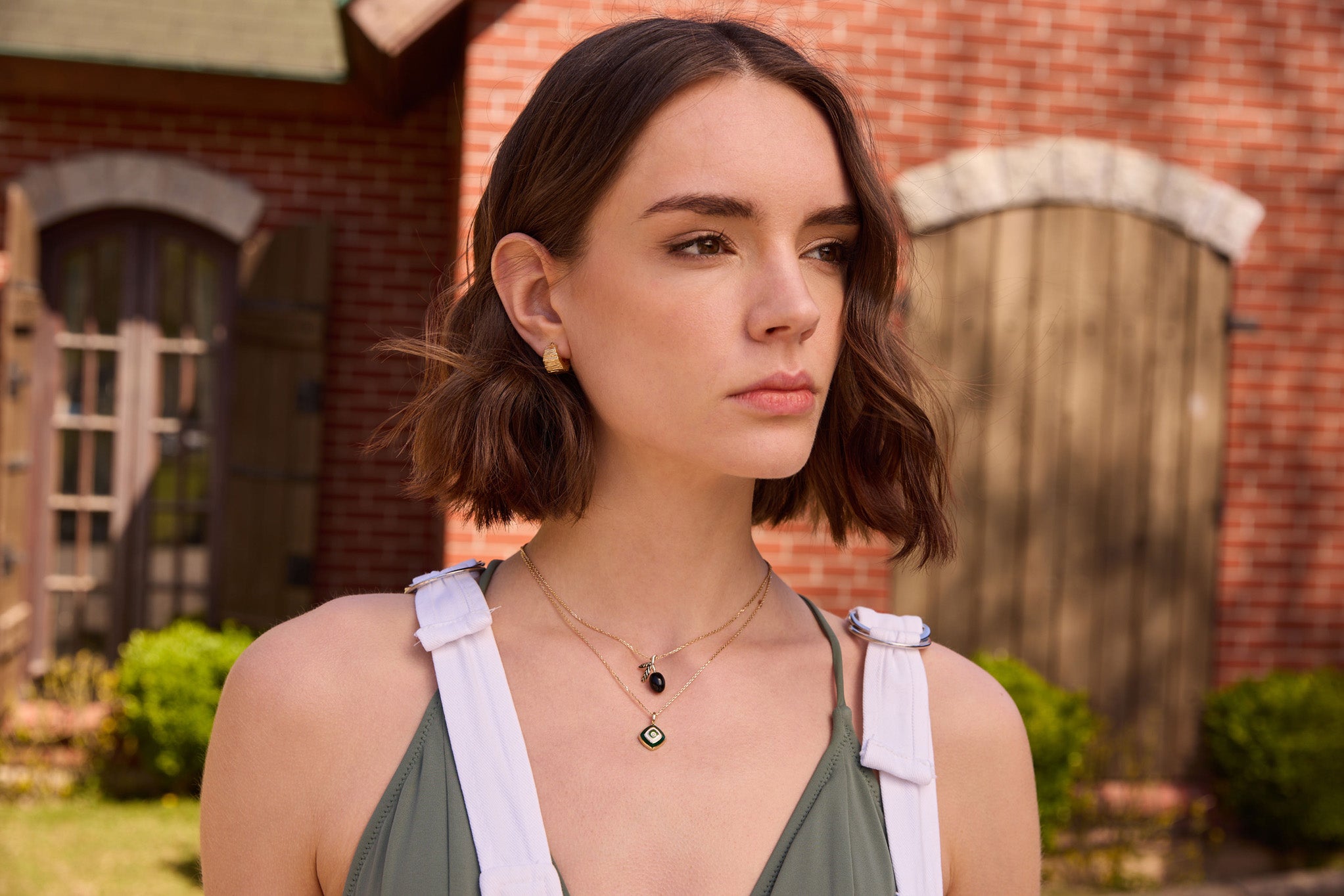 Shaded Green Necklace