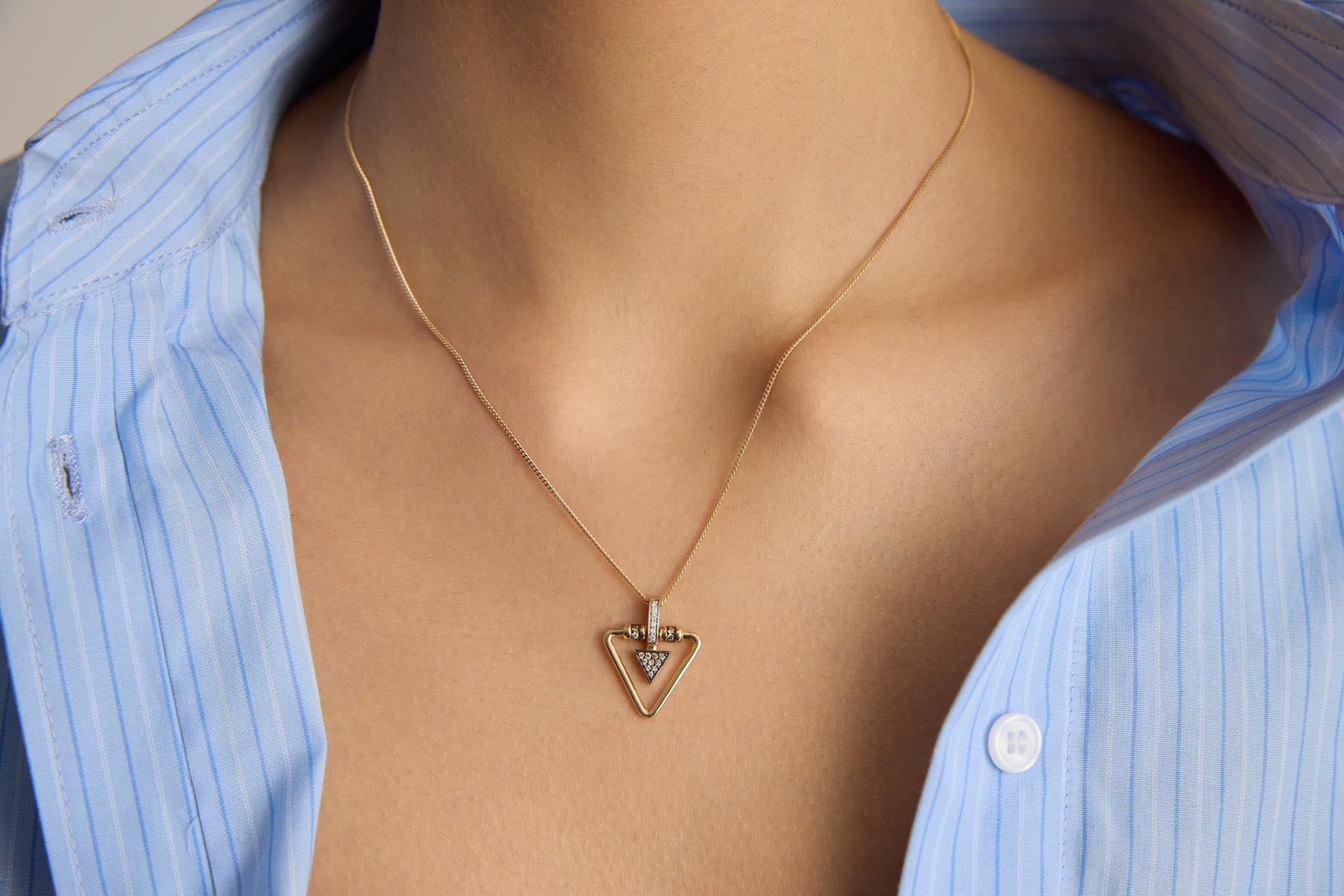Triangle Diamond Necklace