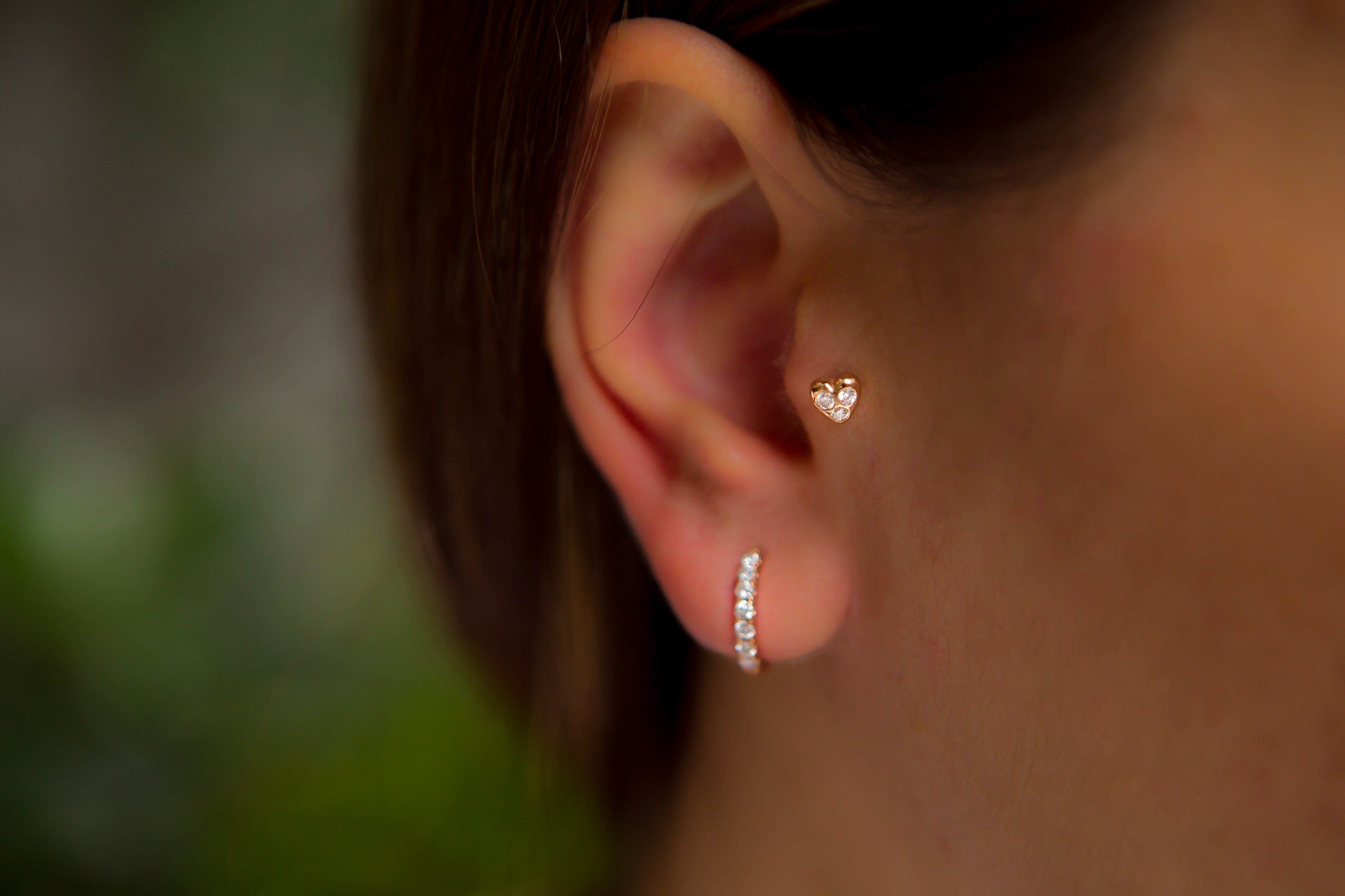 Heart Diamond Piercing