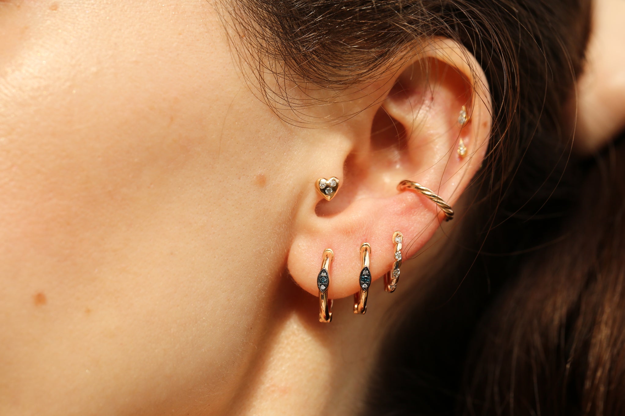 Heart Diamond Piercing