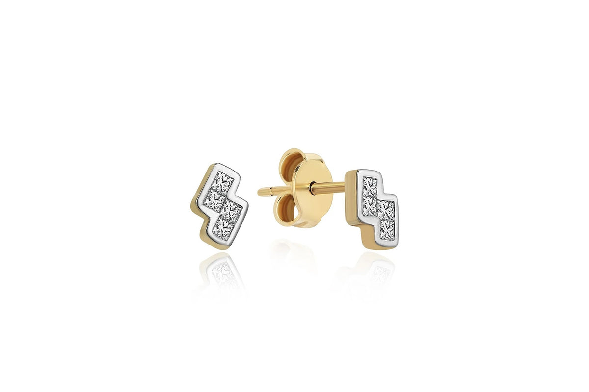 Zigzag Tetris Earrings