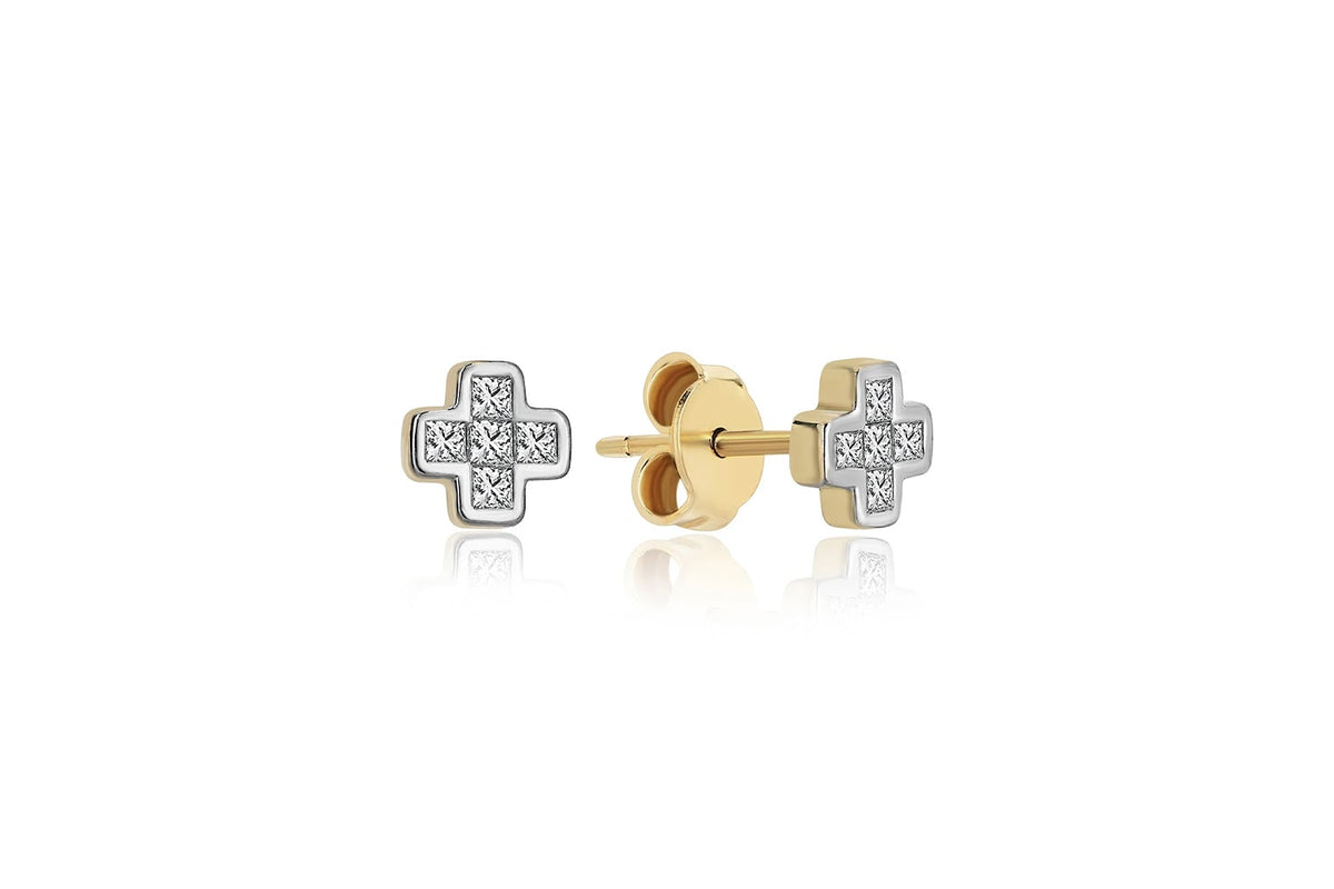 Cross Tetris Earrings