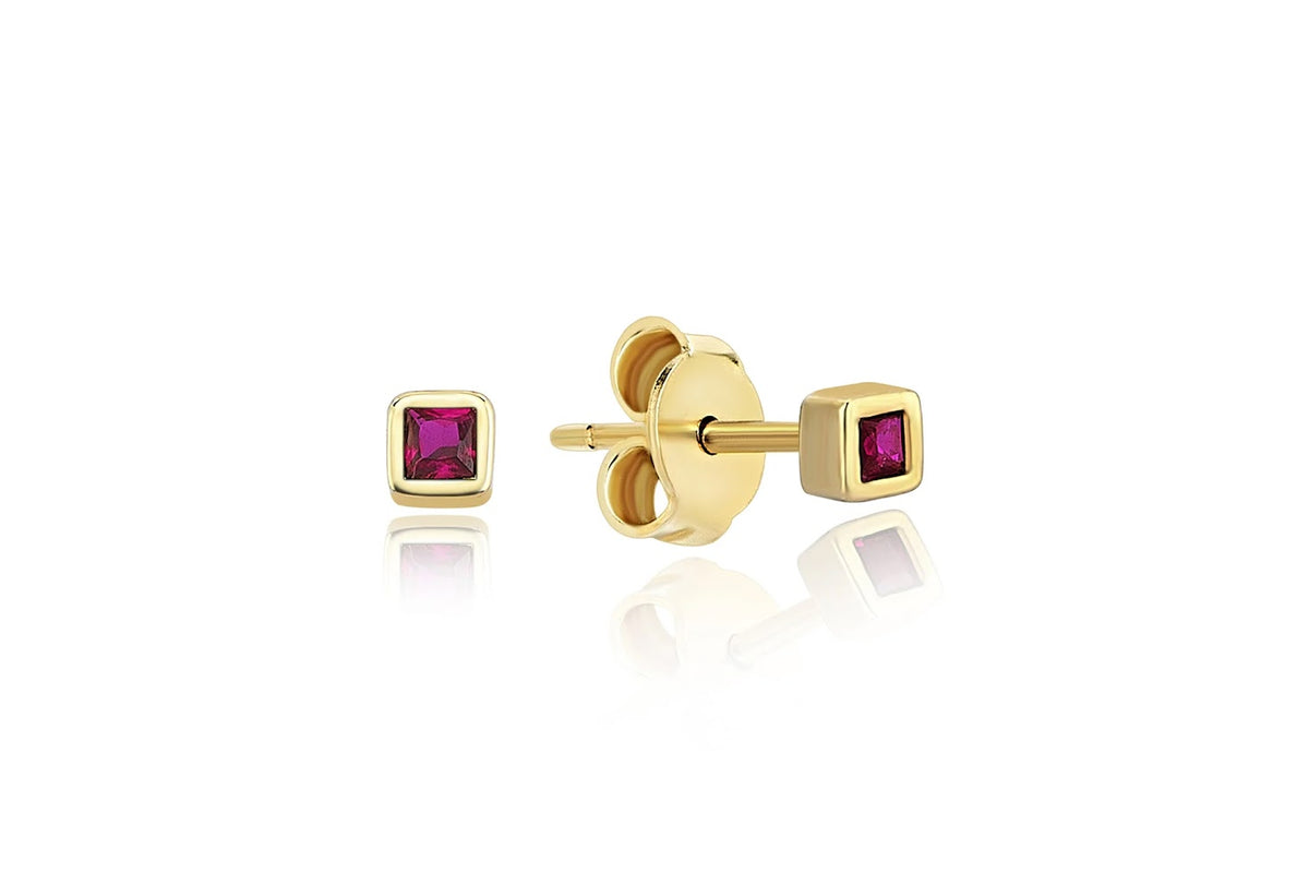 Mini Tetris Pink Earrings