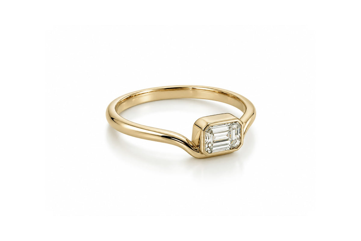 Baguette Wave Ring