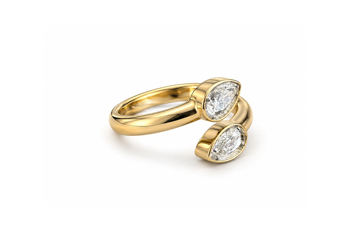 Double Pear Ring