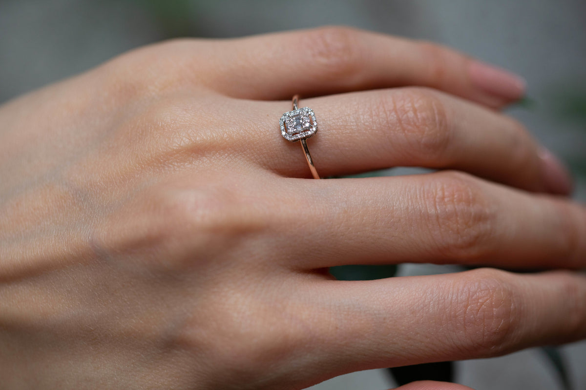 Cornet Baguette Wire Ring