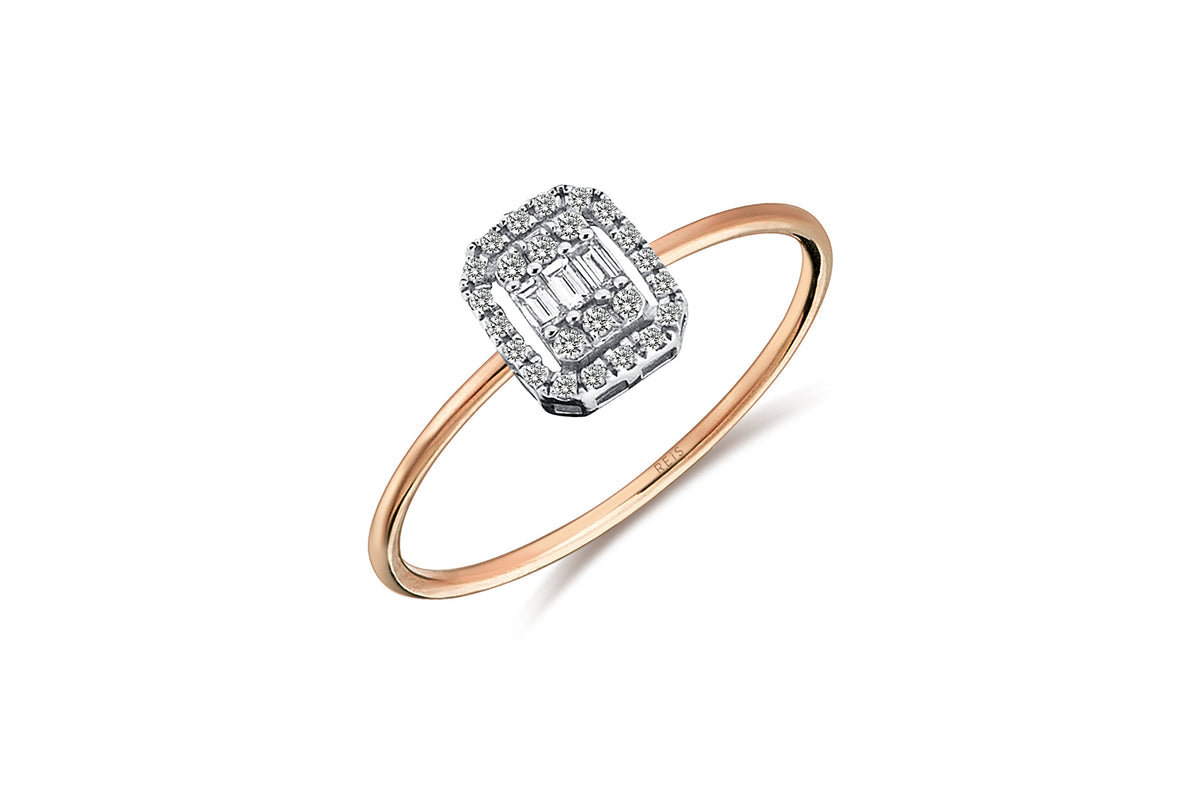 Cornet Baguette Wire Ring