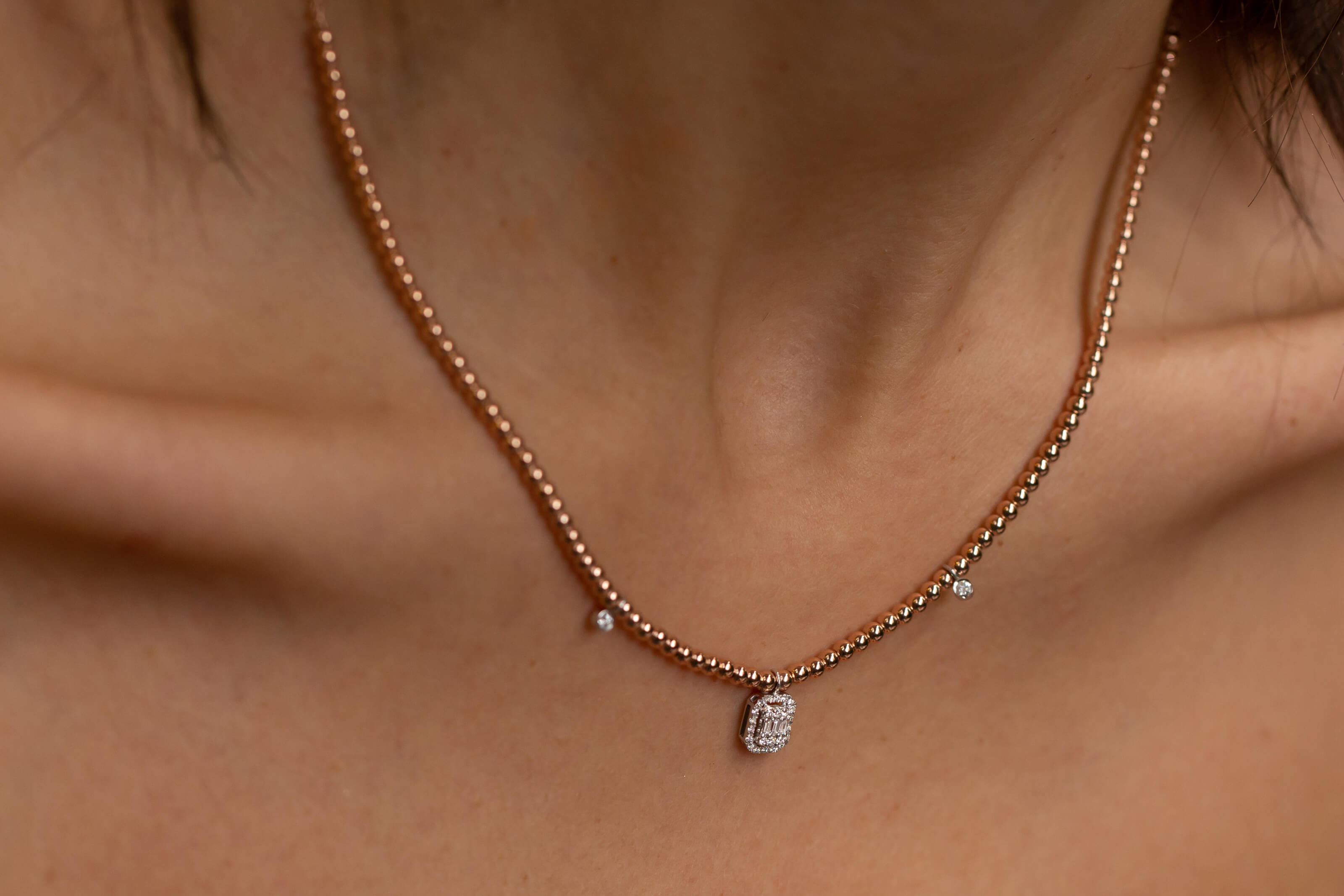 Baguette Necklace Cornet