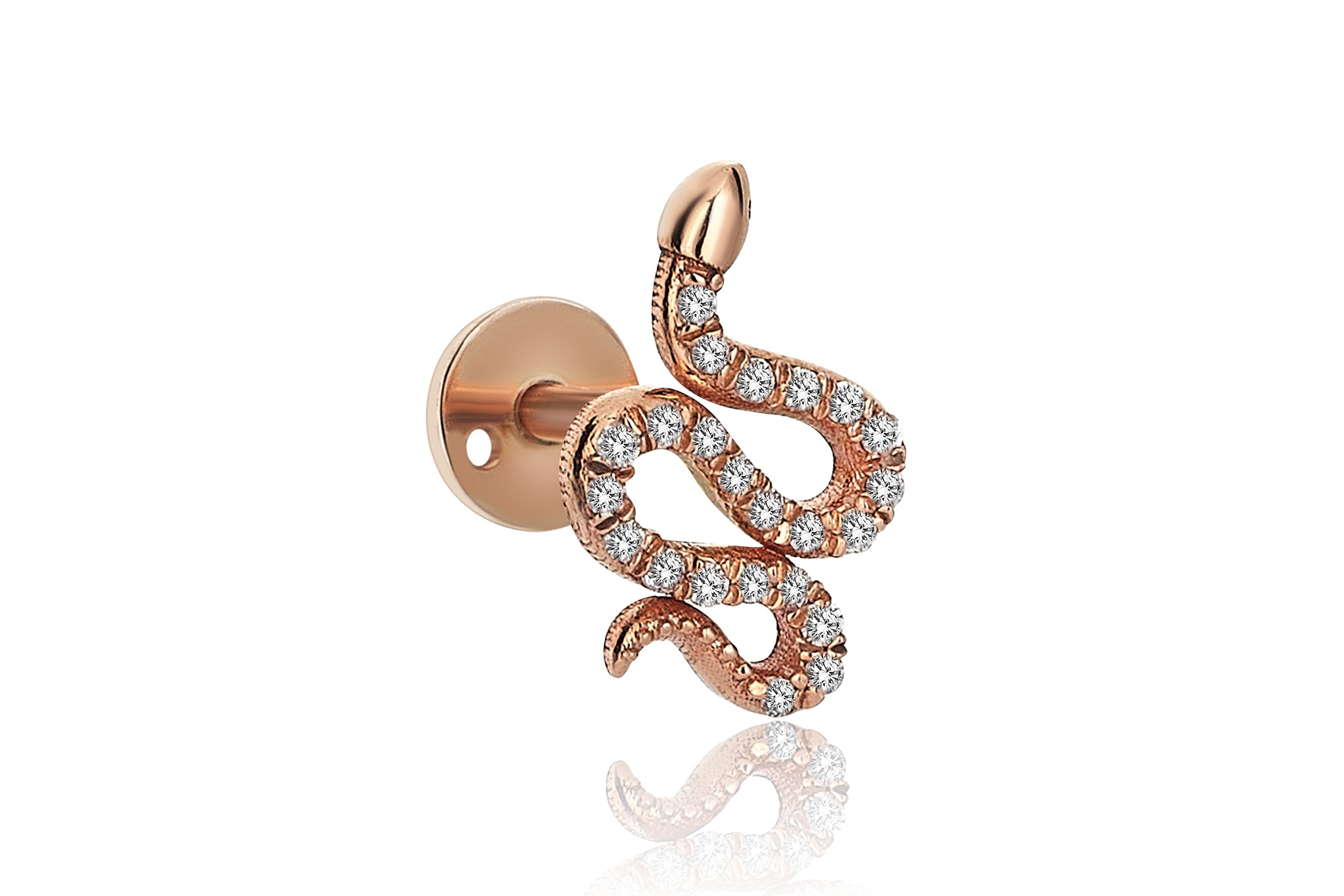 Snake Diamond Piercing