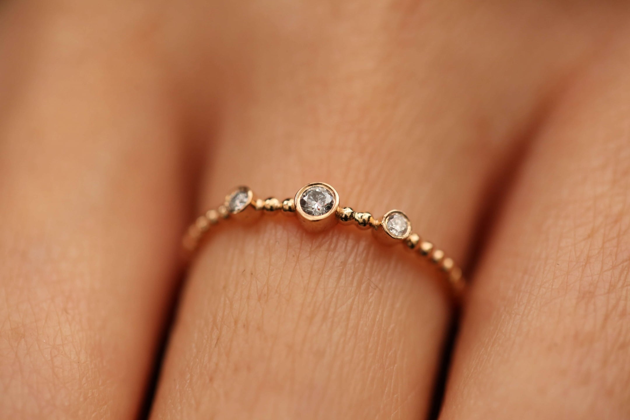 Mini Three Stone Diamond
