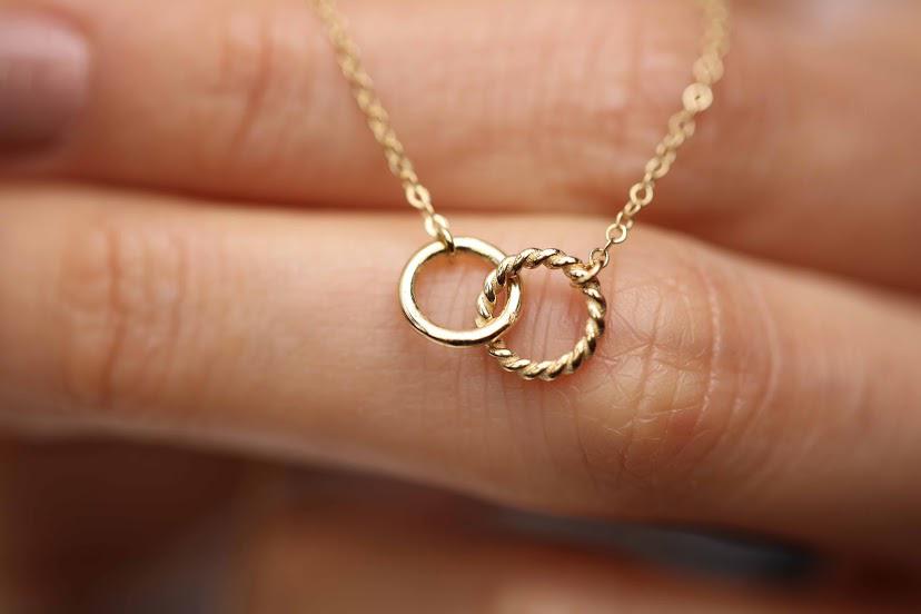 Twin Hoop Necklace