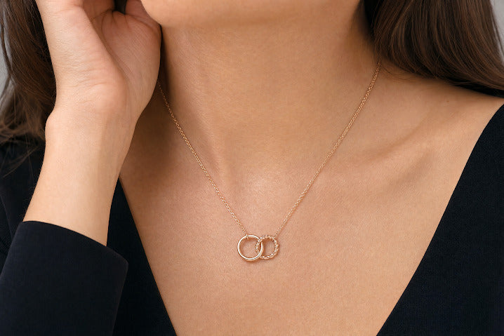 Twin Hoop Necklace