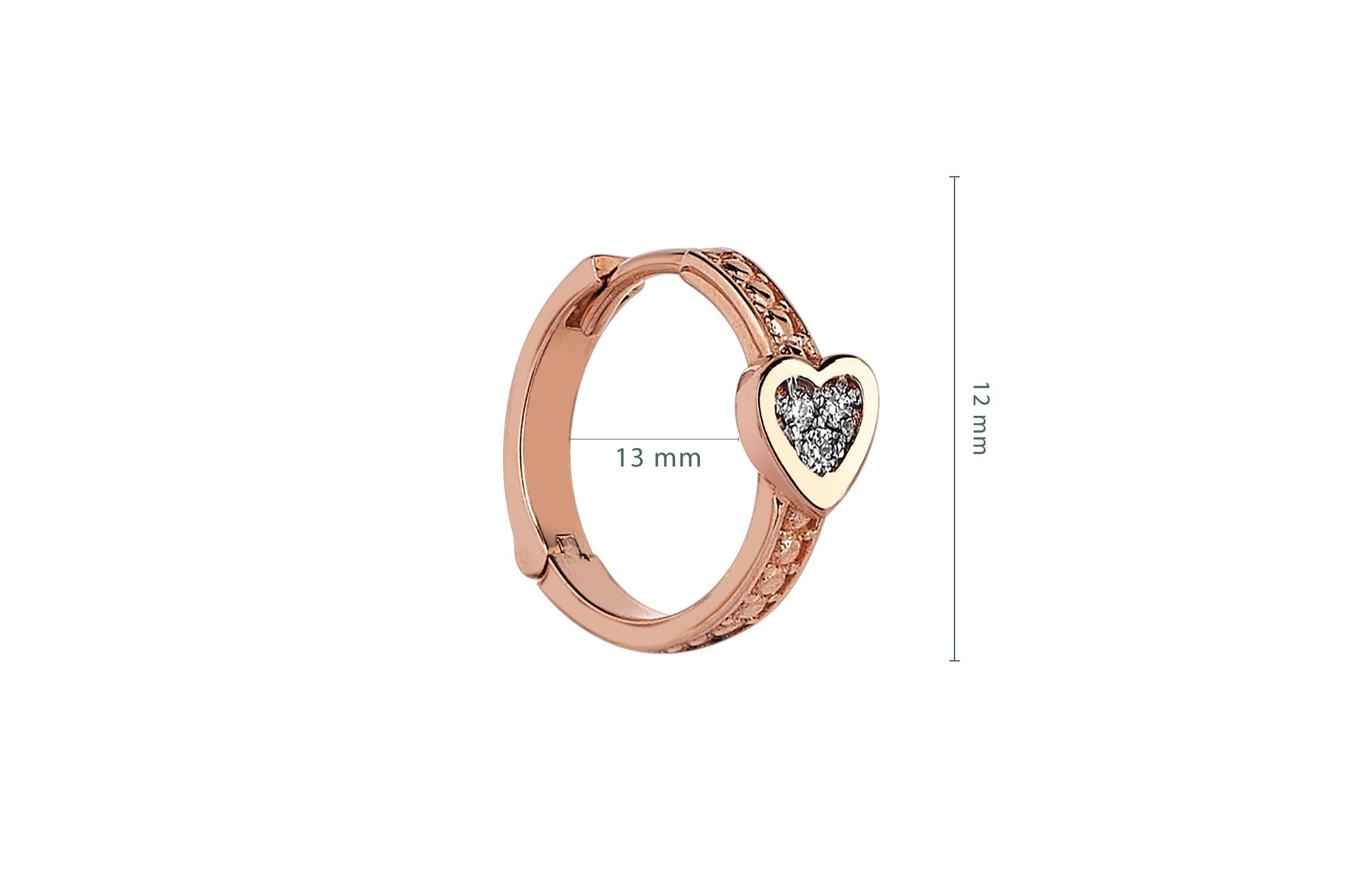Mini Debut Heart Earrings