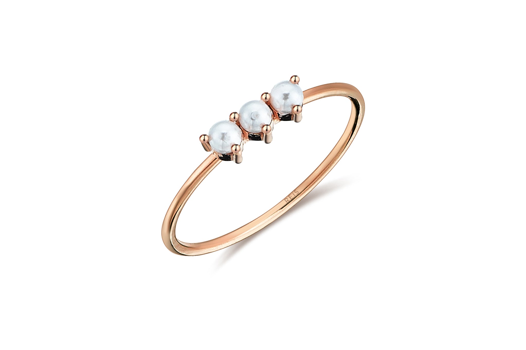 Three Row Pearl Ring
