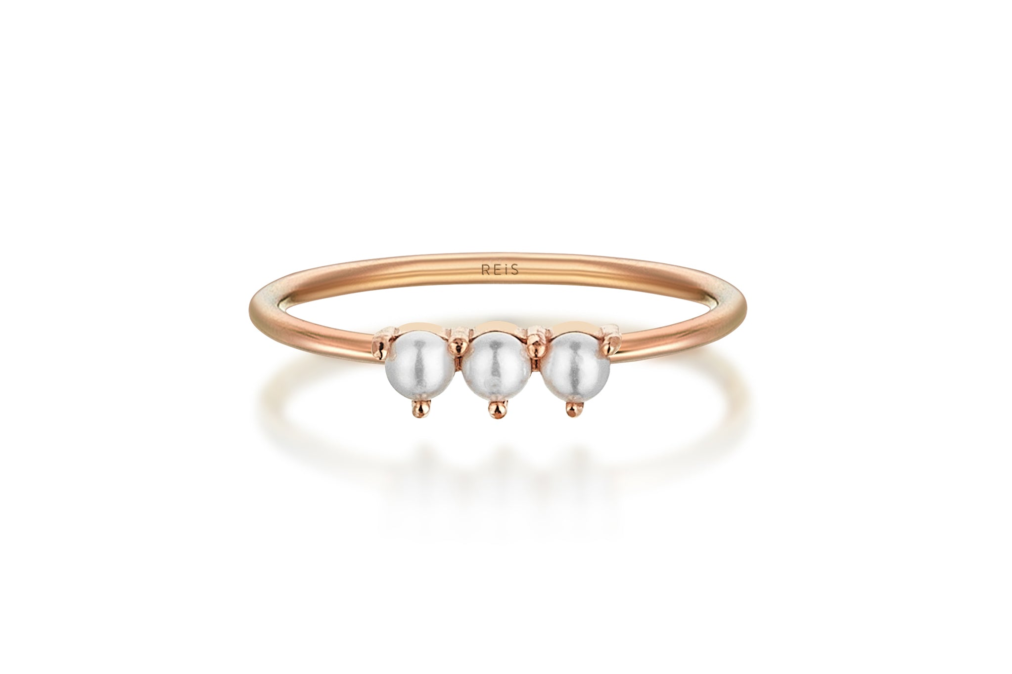 Three Row Pearl Ring