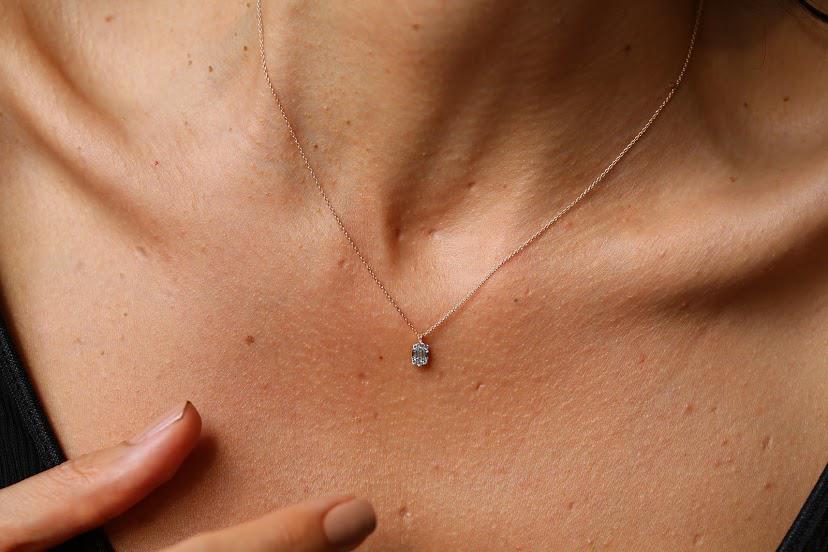 Hexagon Baguette Necklace