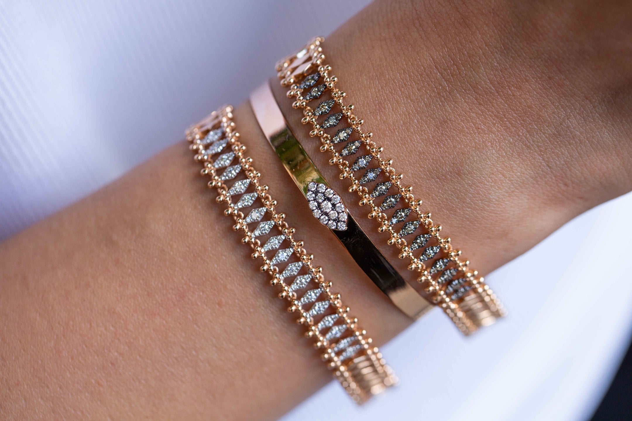Prosecco White Bangle