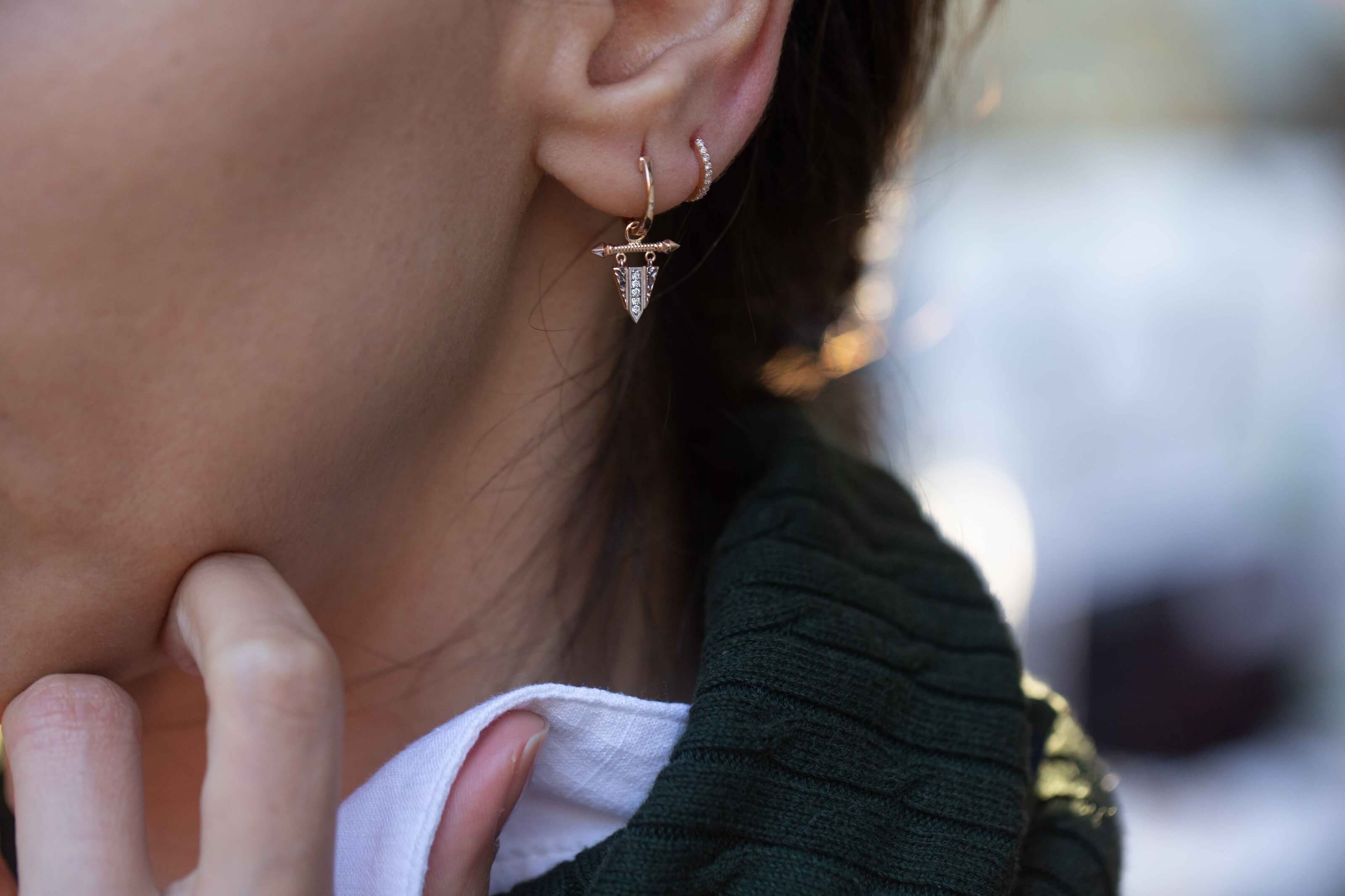 Pyramid Earrings