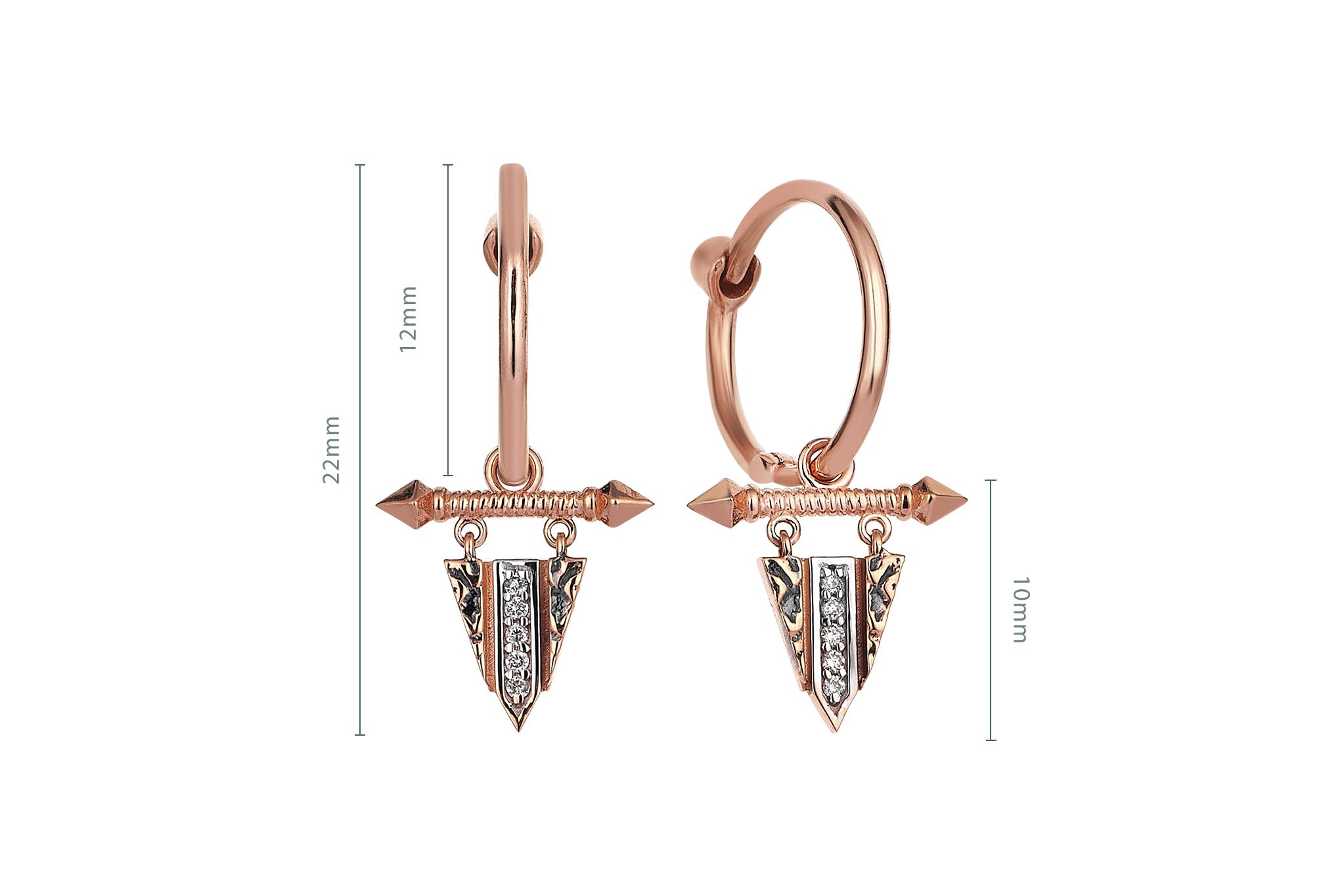 Pyramid Earrings