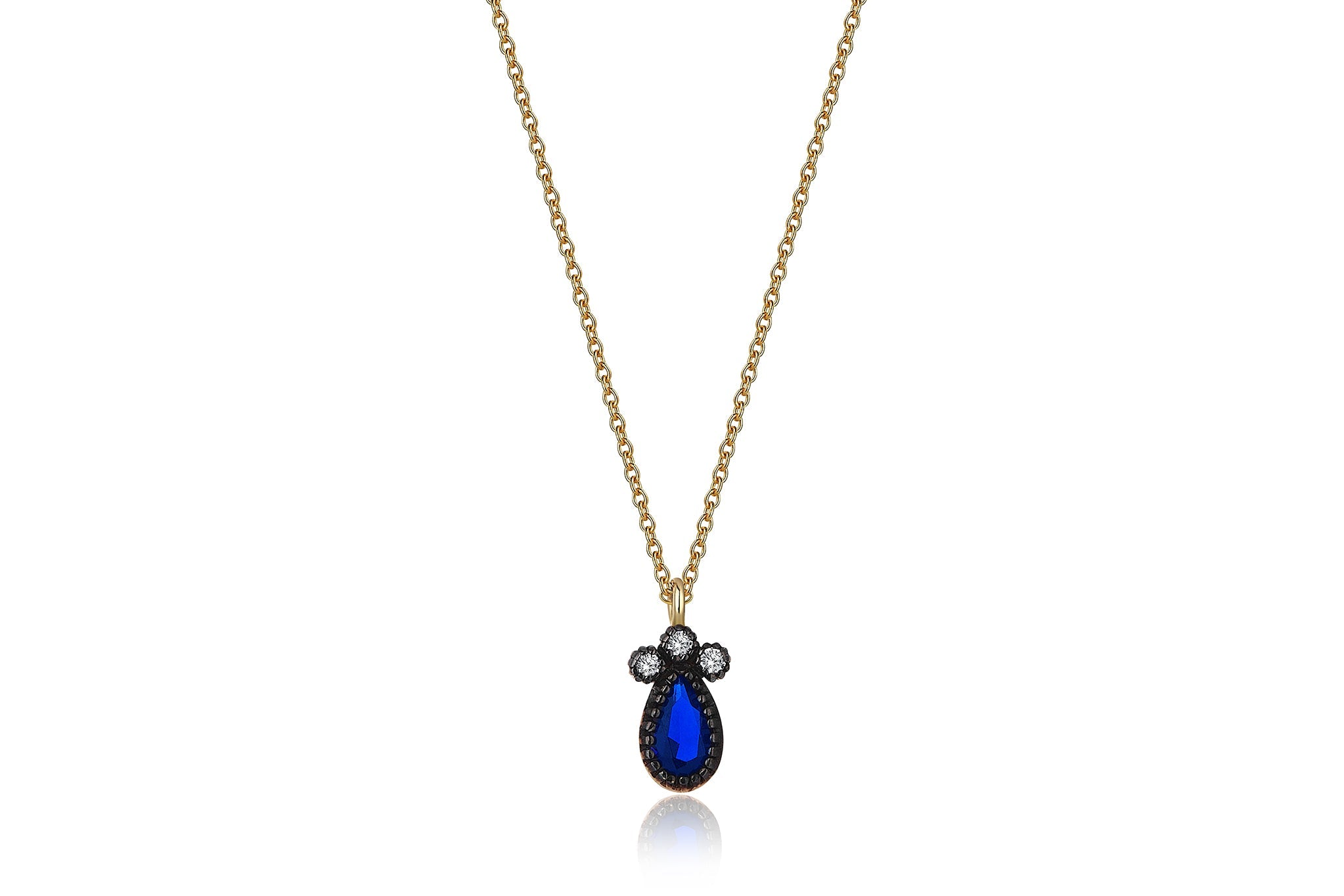 Sapphire Drop Necklace