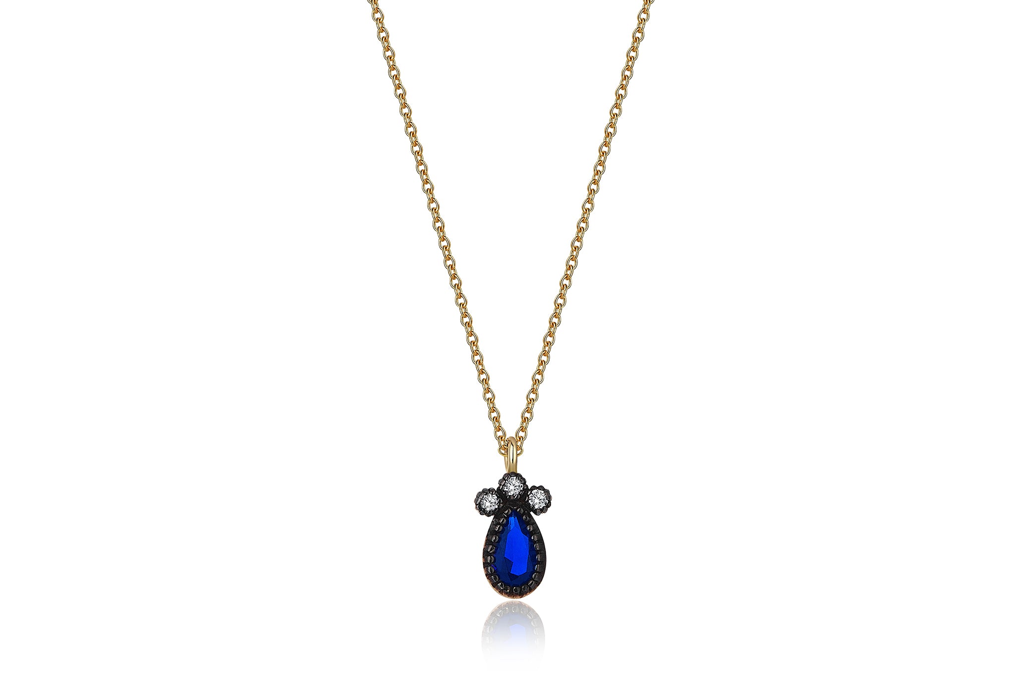 Drop Sapphire Necklace