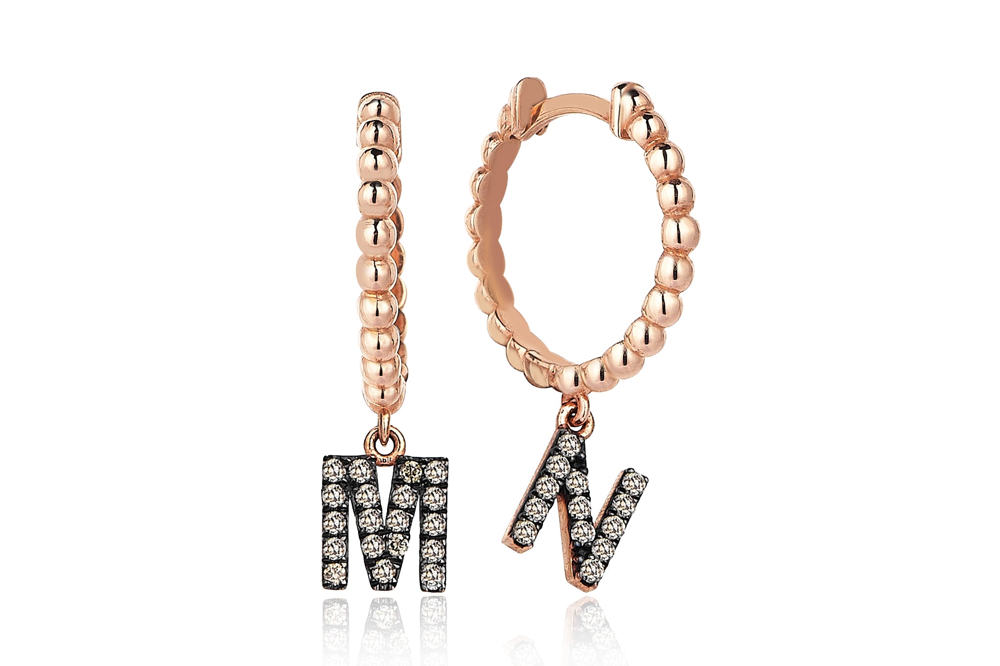 Letter Diamond Earrings