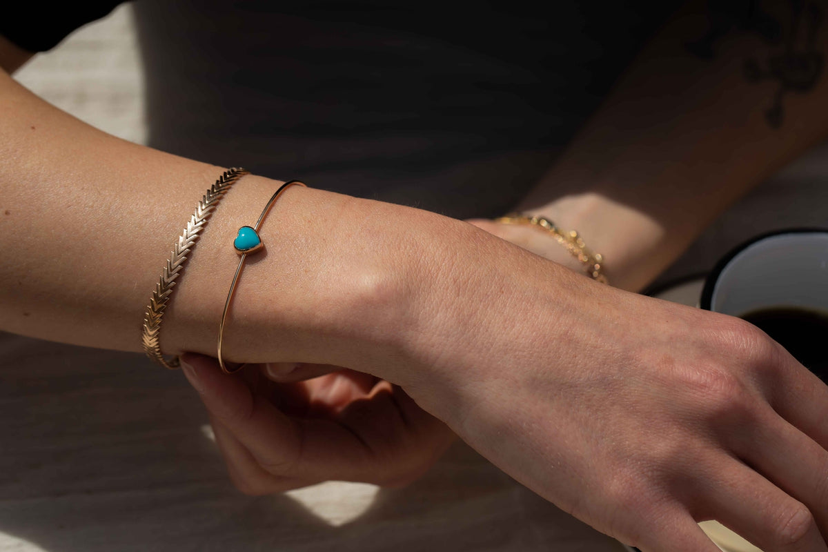 Heart Turquoise Bracelet