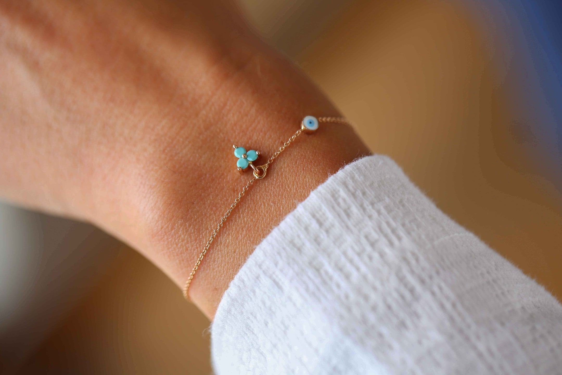 Three Turquoise Bracelet