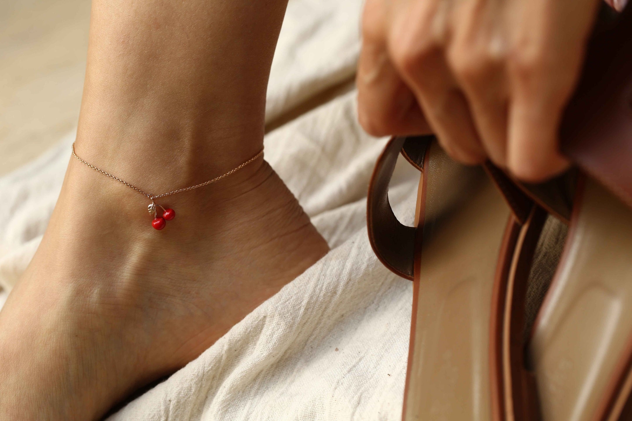 Cherry Anklet