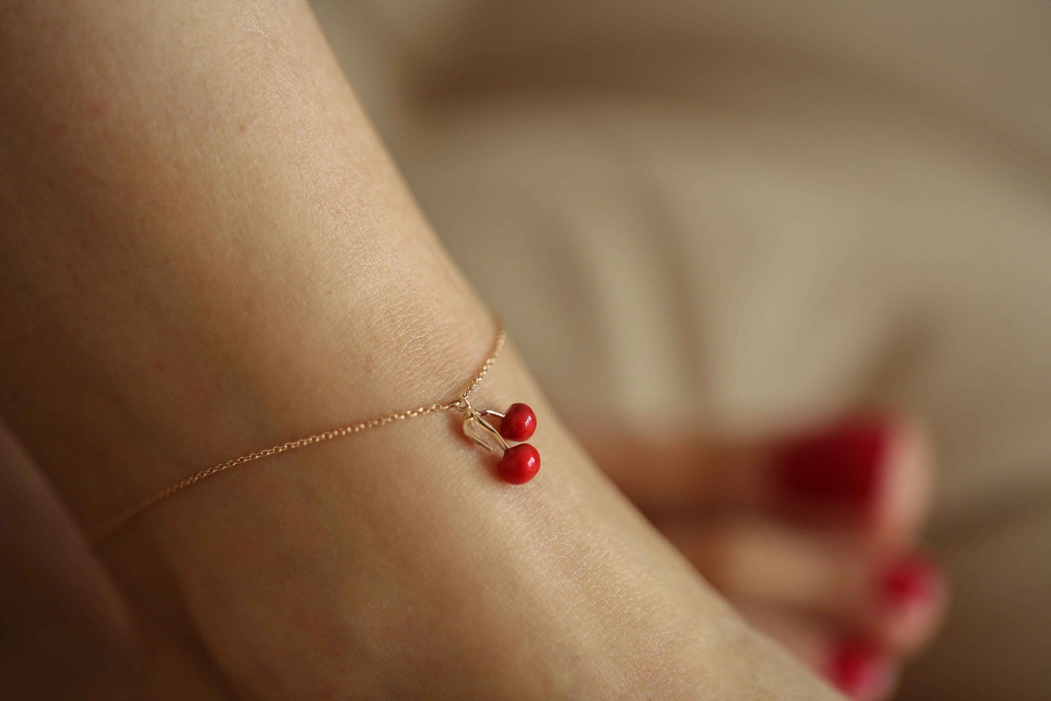 Cherry Anklet