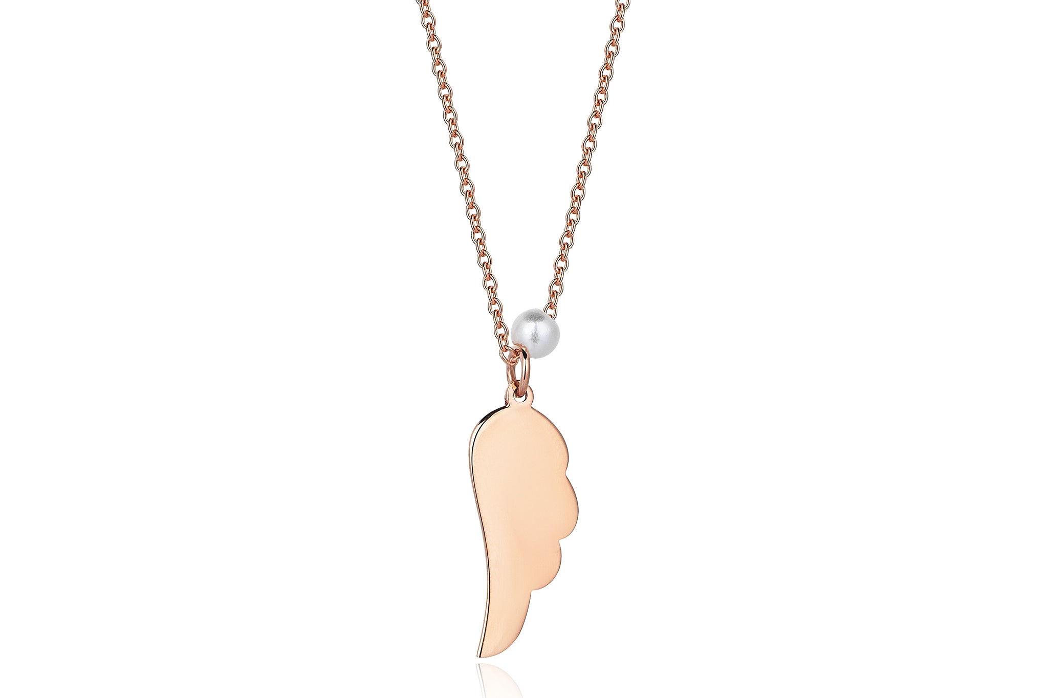 Angel Wing with Pearl Stone