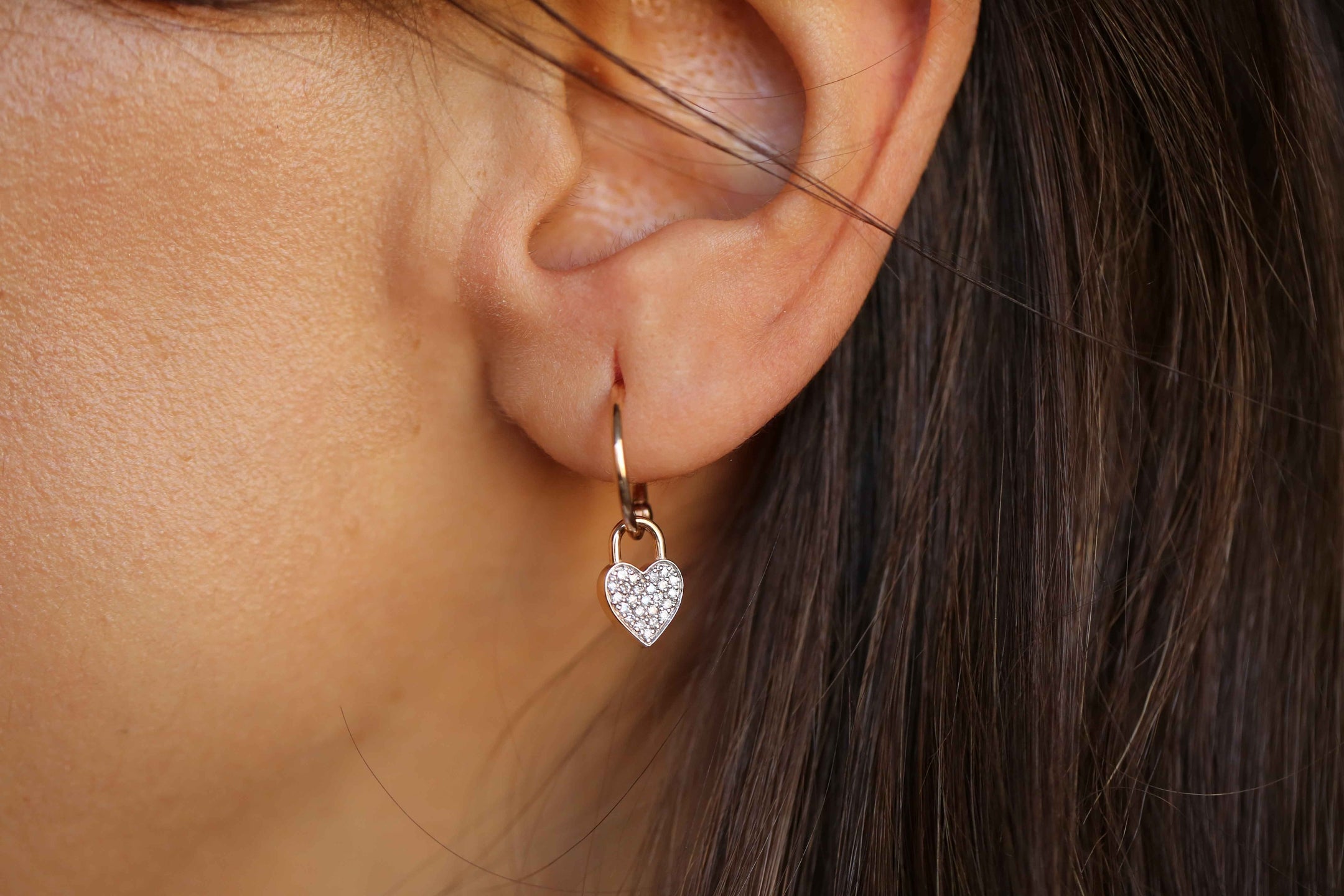 Mars Heart Earrings