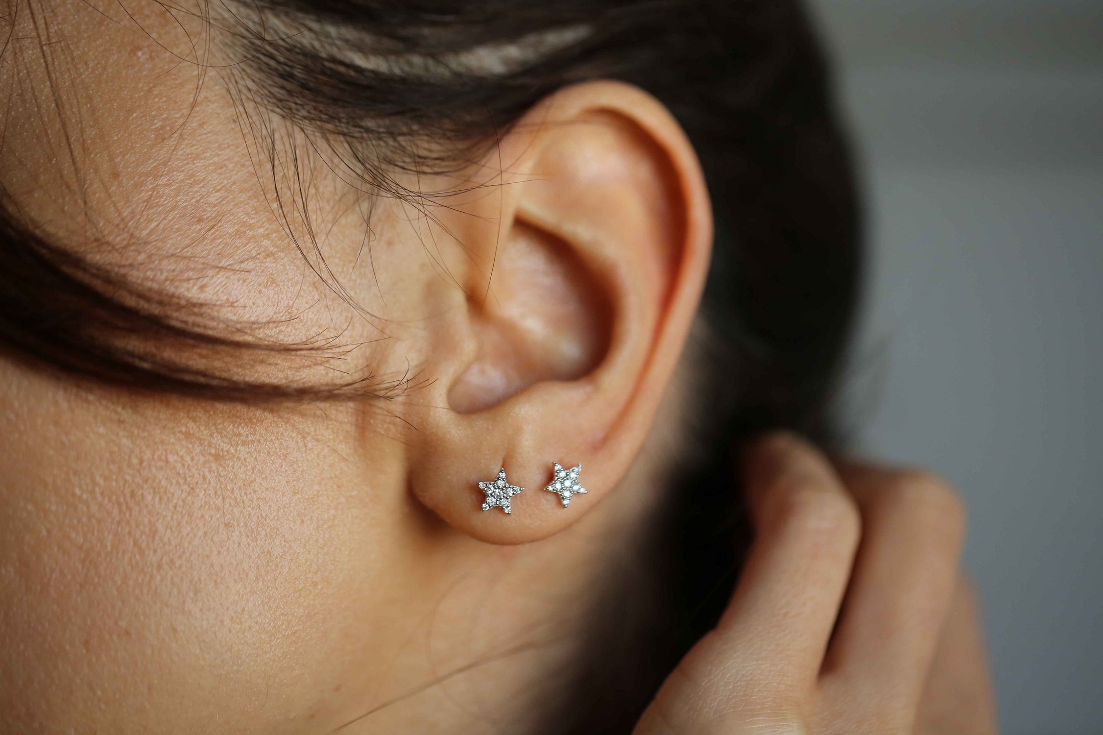 Studed Star Earrings